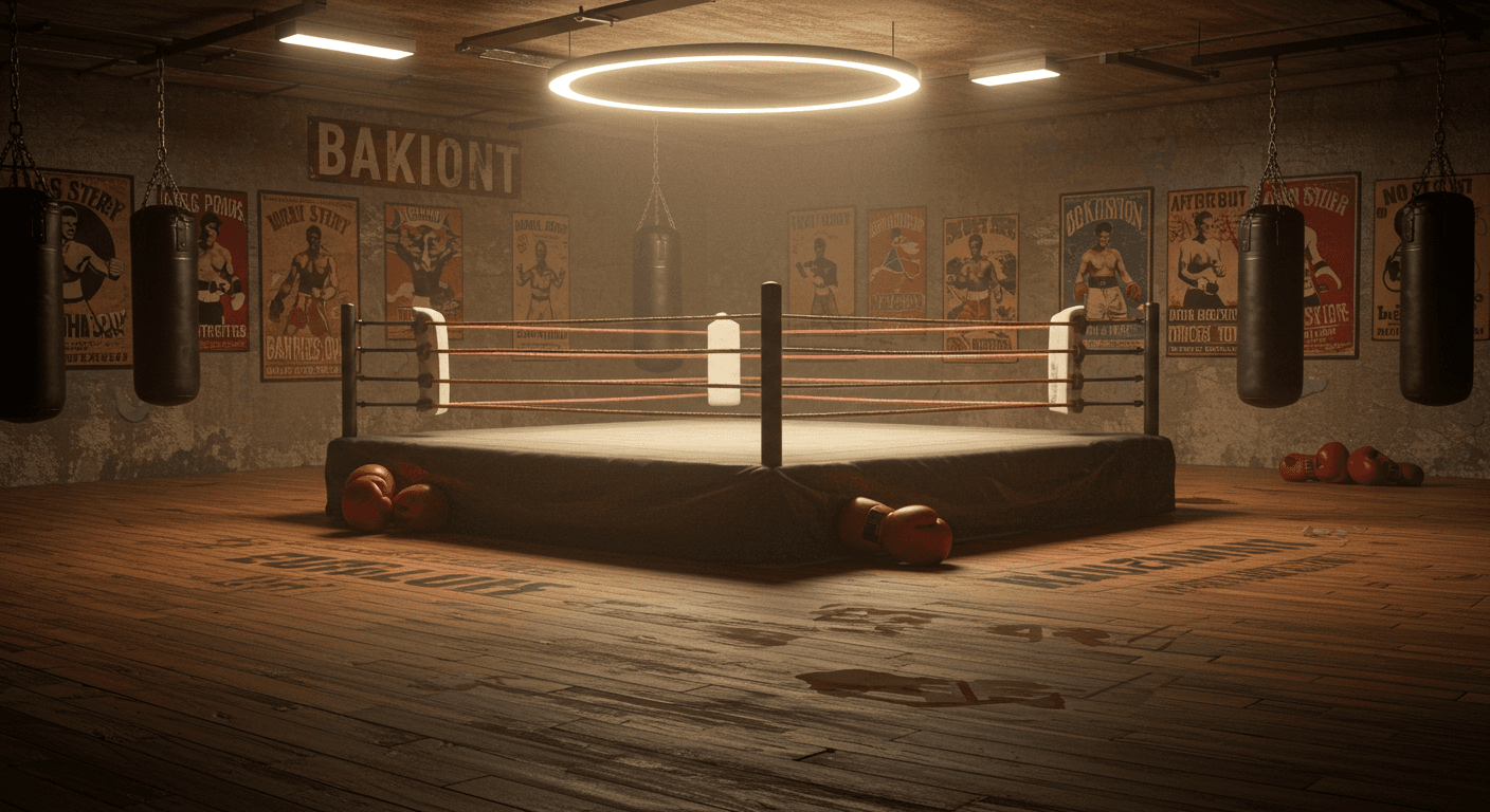  Retro del Ring de Boxeo