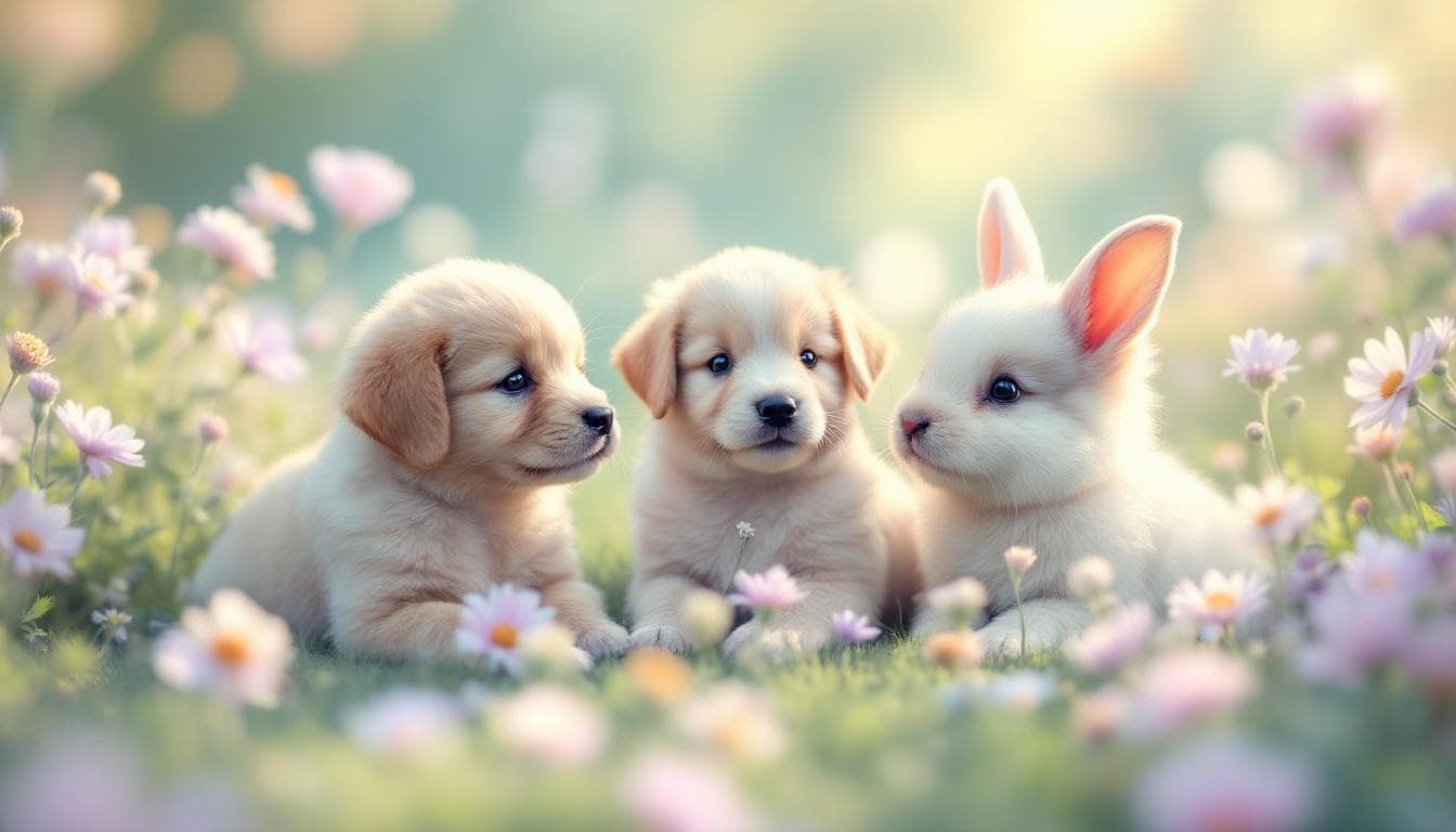 🐶🐰 Puppy & Bunny Playtime