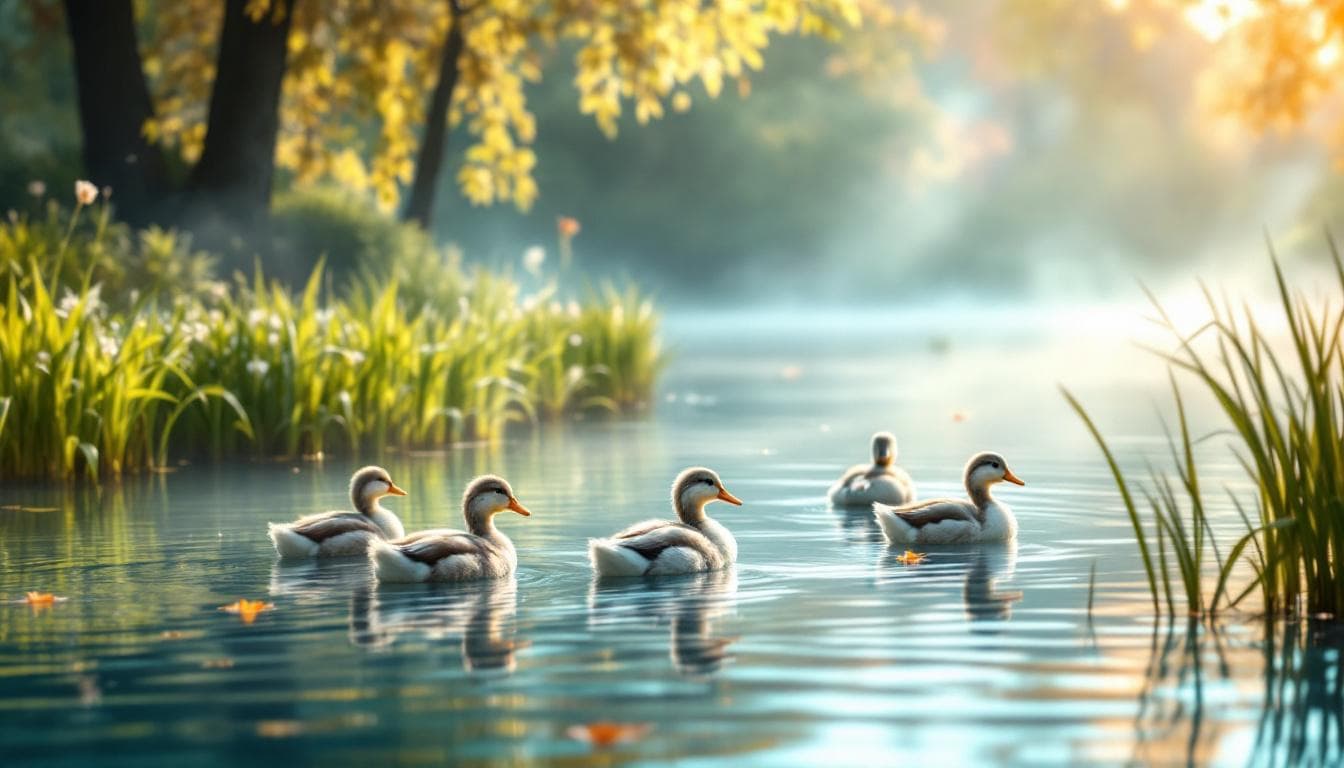  Duck Pond Reflection