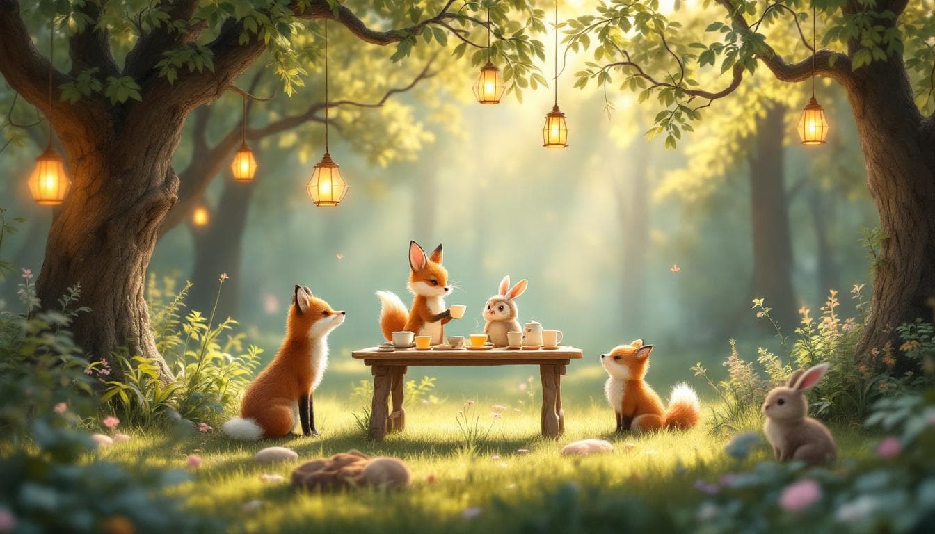 🦉🍵 Forest Creatures Tea Party
