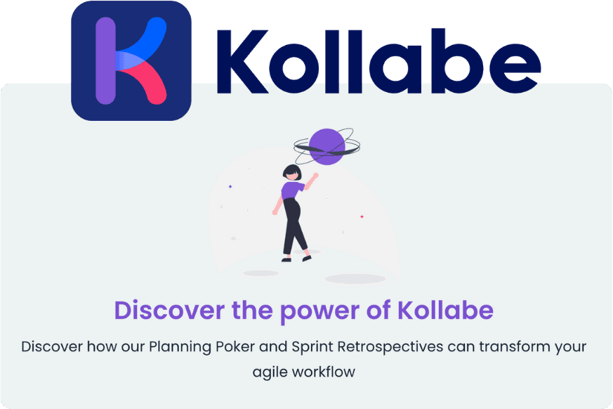 Kollabe logo with the tagline, Discover the power of Kollabe.