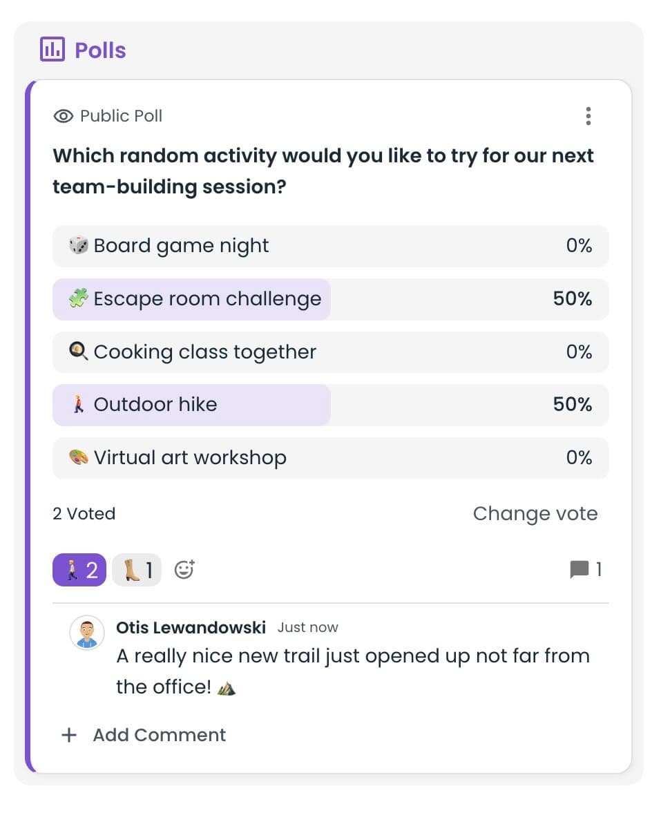 retrospektif anketine yorum ekleme