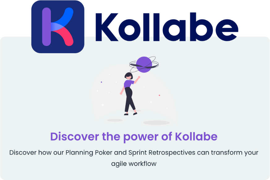 Kollabe logo with the tagline, Discover the power of Kollabe.
